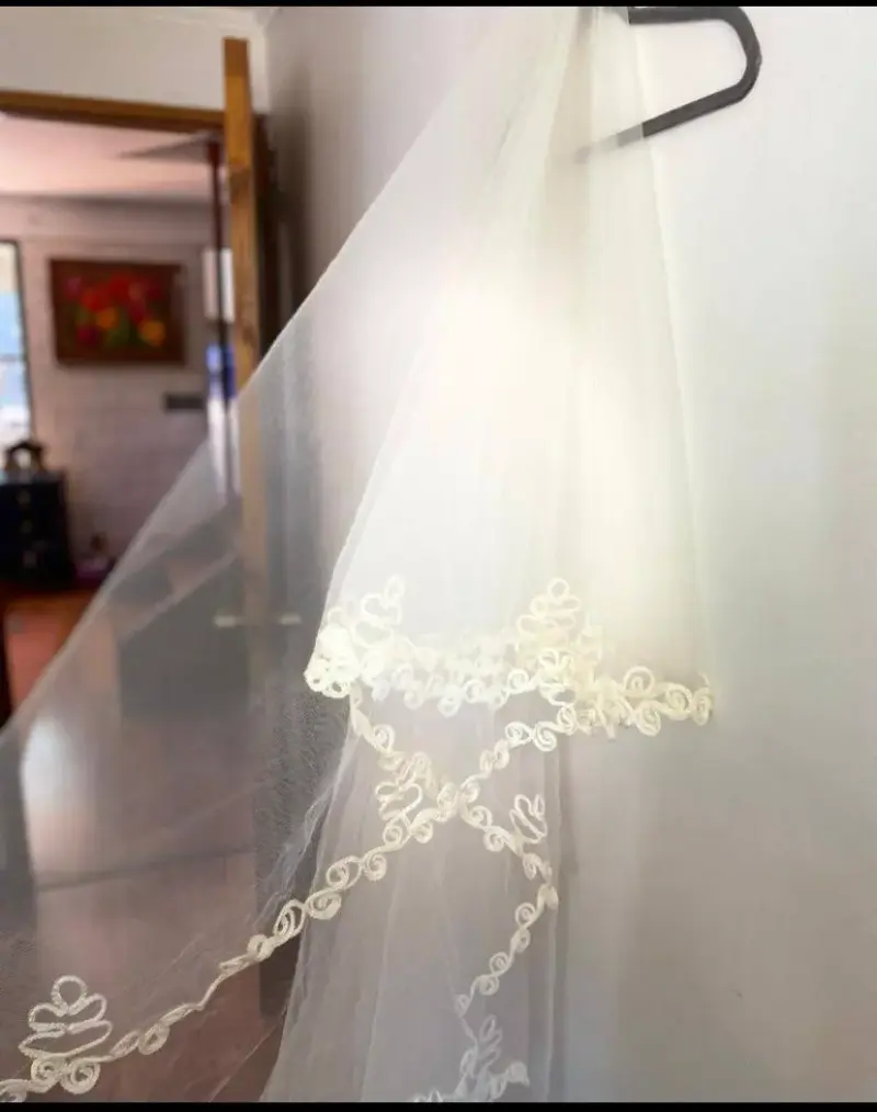 Velo de novia encaje elegante - 2