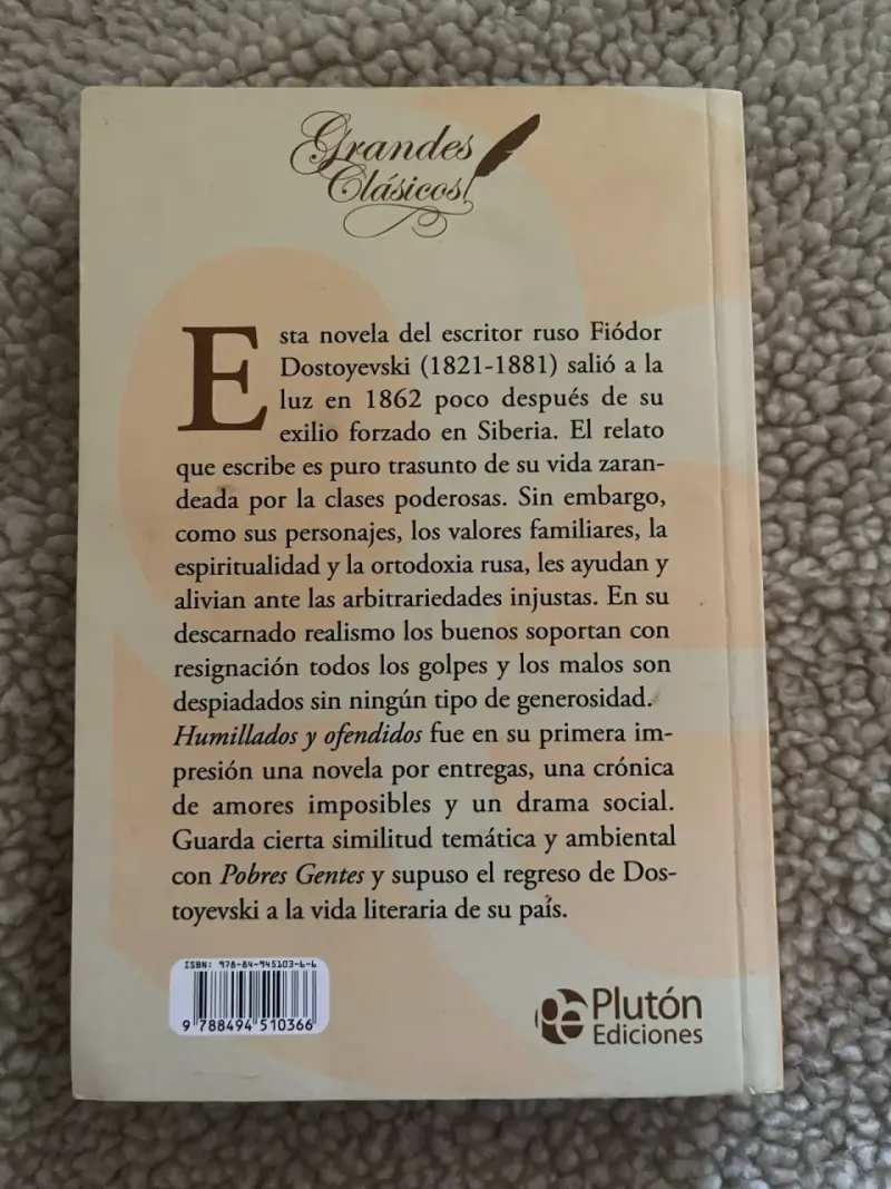 Libro Humillados y ofendidos - 2