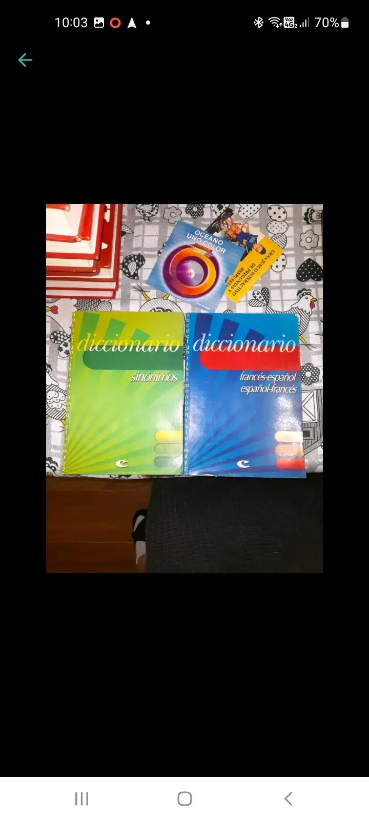 Lote de diccionarios y CD