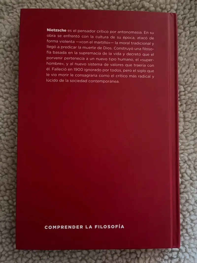 Libro Nietzsche Comprender la Filosofía - 2
