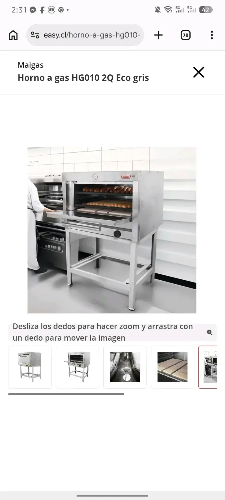 Horno de acero inoxidable Magas - 2
