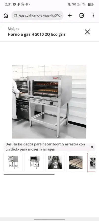 Horno de acero inoxidable Magas - miniatura 2
