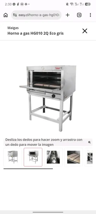 Horno de acero inoxidable Magas - miniatura 4