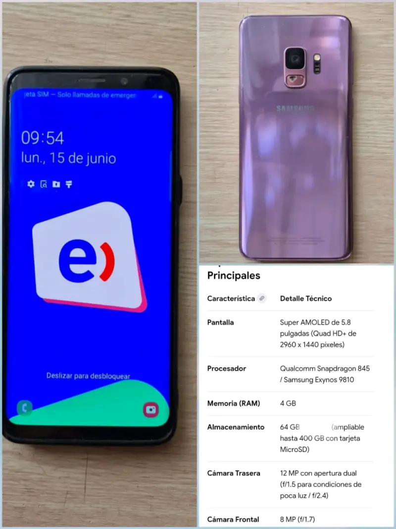 Samsung Galaxy S9 64GB Morado