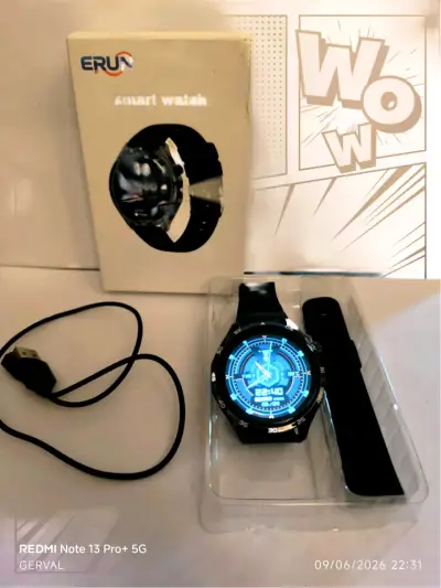 Smartwatch negro con correas - miniatura 3