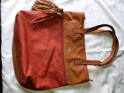 Bolso marrón con flecos amphora - miniatura 1