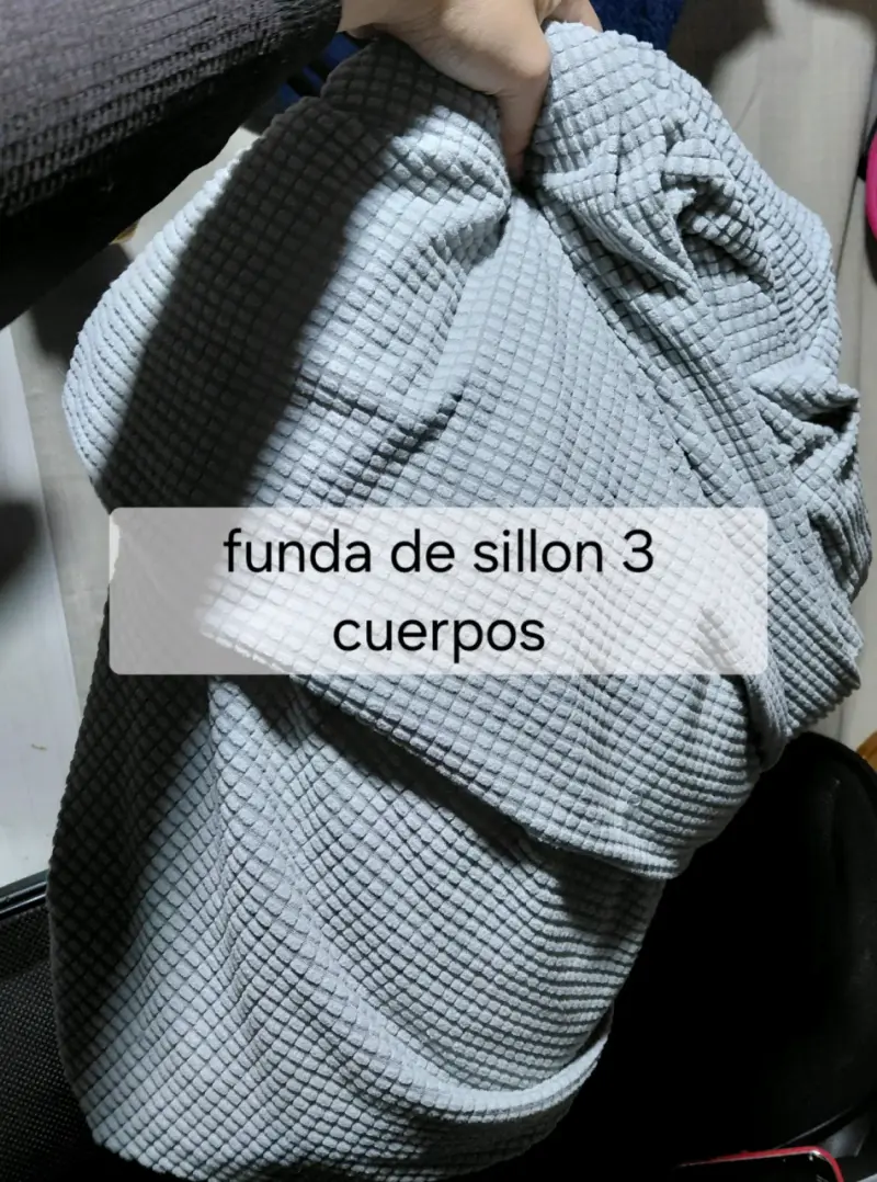 Funda elástica para sofá gris - 2