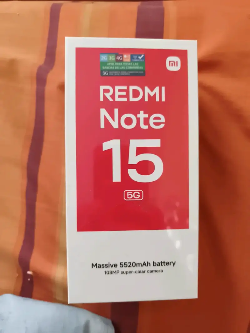 Smartphone Redmi Note 15 5G sellado