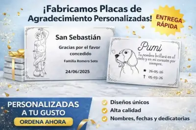 Placas de agradecimiento personalizadas - miniatura 1