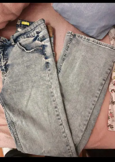 Jeans azul casual de mujer - miniatura 3