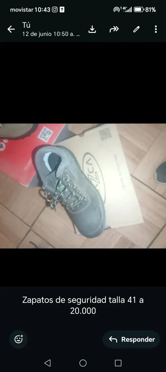 Zapatos de seguridad gris 41
