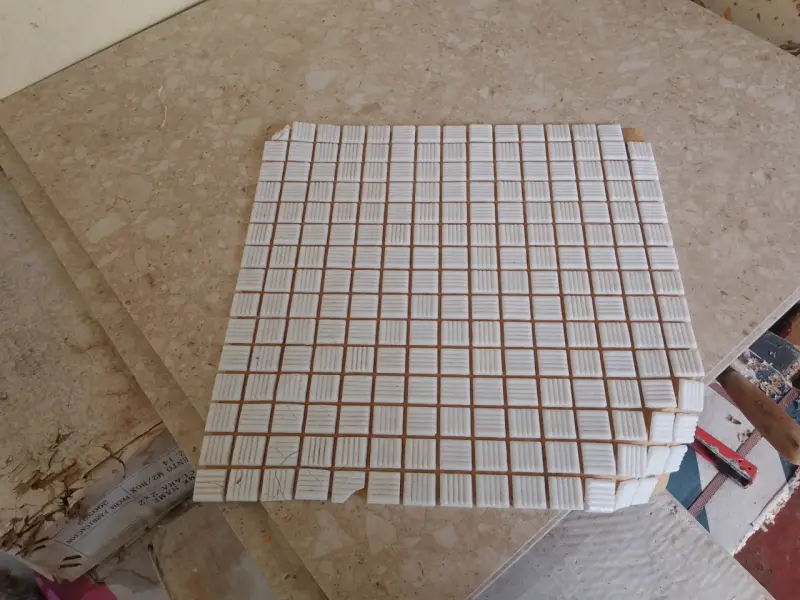 Mosaico cerámico blanco 30x30