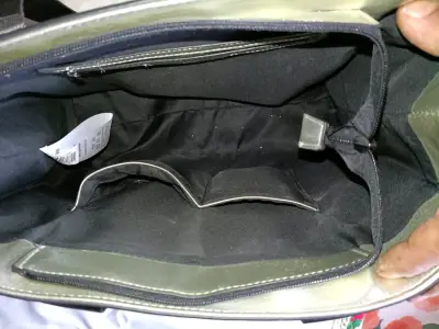 Bolso tote gris metalizado - miniatura 2