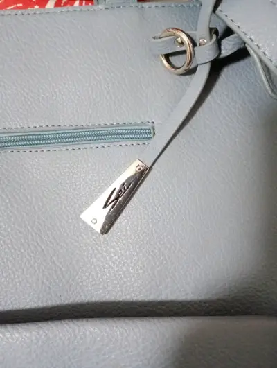 Bolso azul de mano marca Sei - miniatura 2