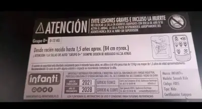 Silla de auto para bebé marca INFANTI - miniatura 4