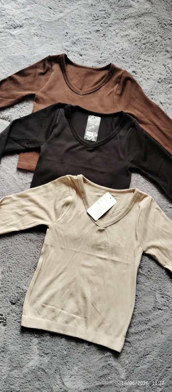Pack de tres poleras manga larga - 2