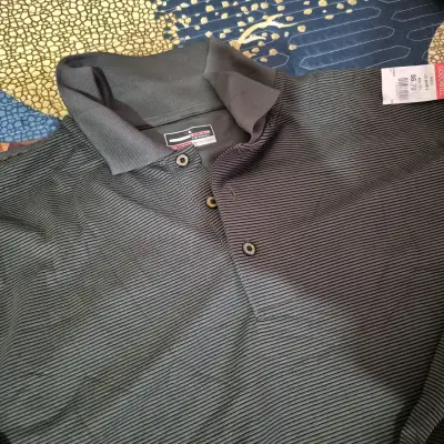 Polera manga larga gris a rayas - miniatura 2