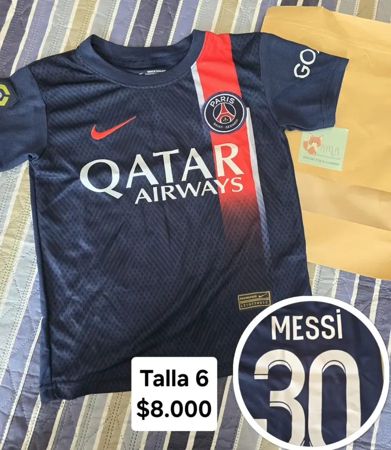 Camiseta PSG Messi Talla 6