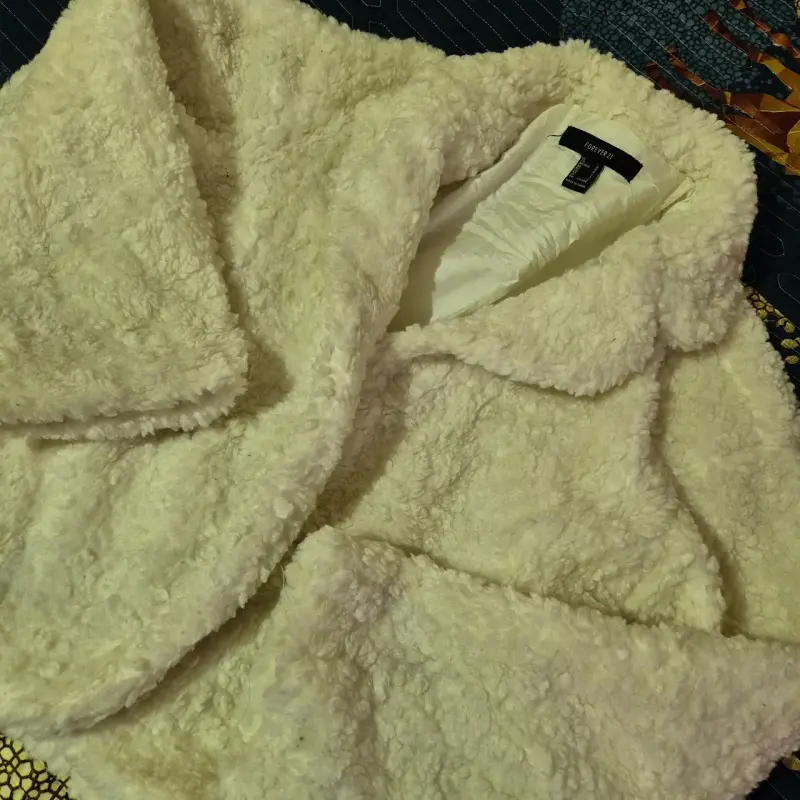 Chaqueta de borrego blanca - 1