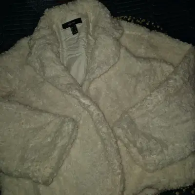 Chaqueta de borrego blanca - miniatura 2