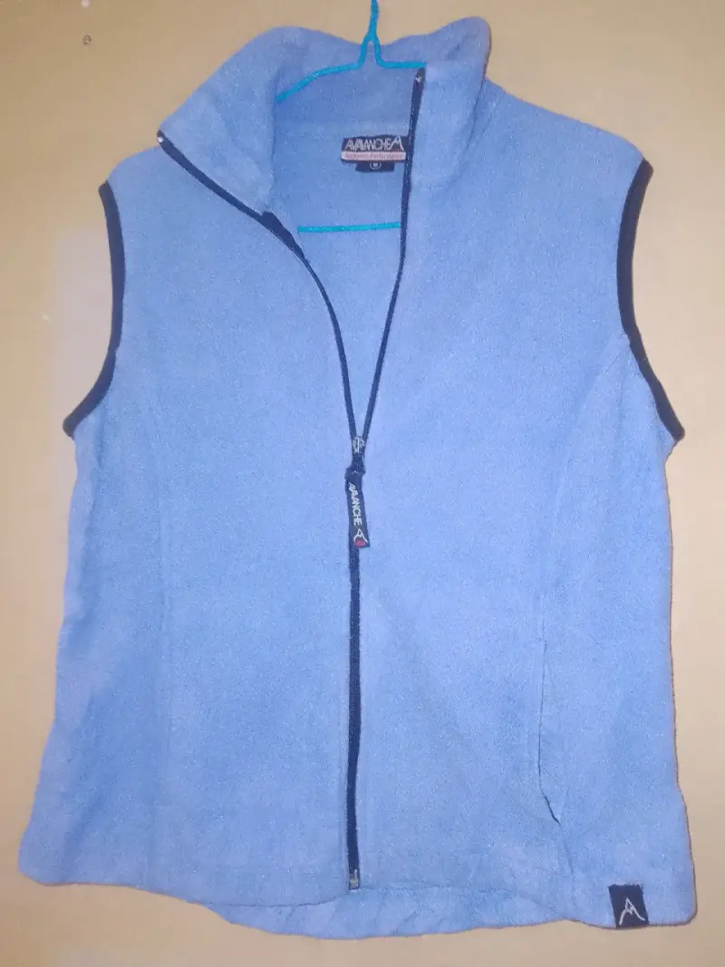 Chaleco sin mangas azul