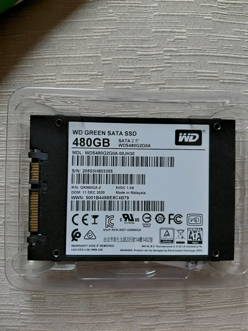 Disco SSD WD Green 480GB - 3