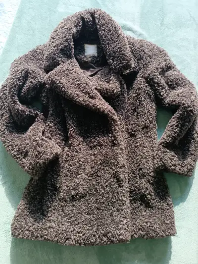Abrigo de lana marrón - miniatura 1