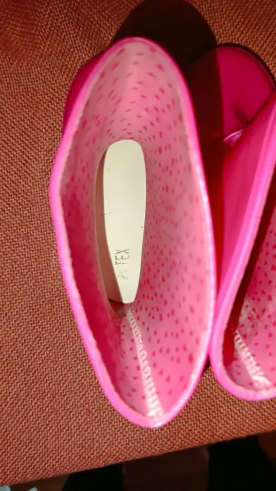 Botas de lluvia rosadas para niña - miniatura 4