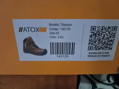 Zapato Seguridad ATOX Titanium café 42 NUEVO - miniatura 2