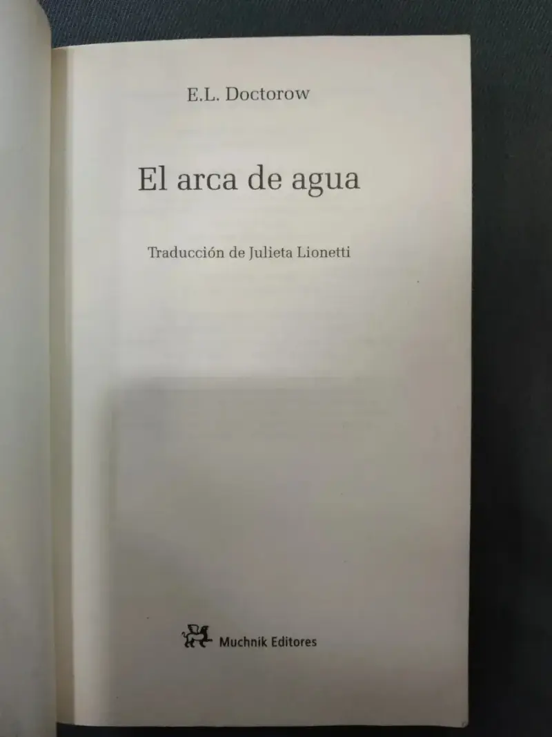 Libro 'El arca de agua' de E.L. Doctorow - 2