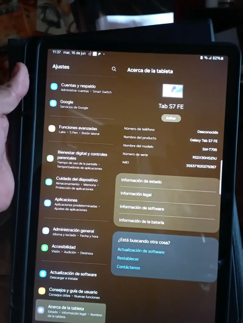 Tablet Samsung Galaxy Tab S7 FE