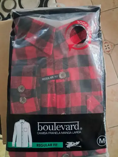 Camisa franela manga larga NUEVA (M ) - miniatura 1
