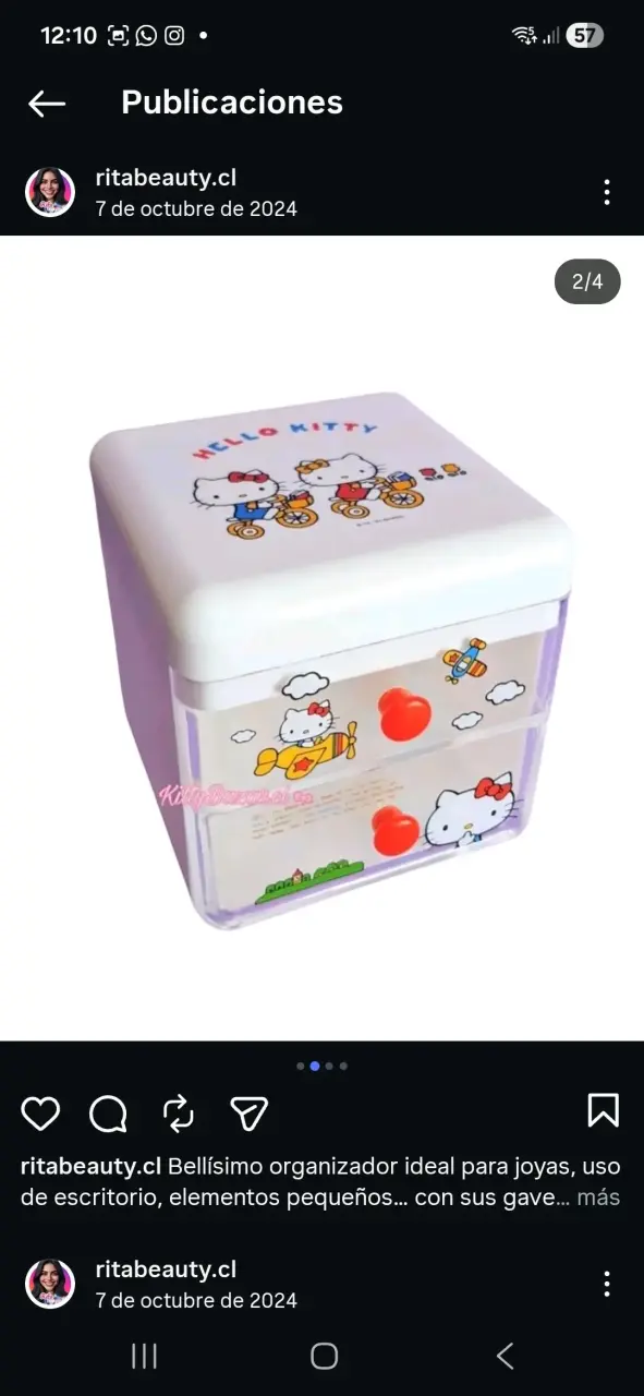 Cajonera organizadora Hello Kitty - 3