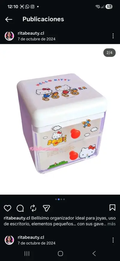 Cajonera organizadora Hello Kitty - miniatura 3