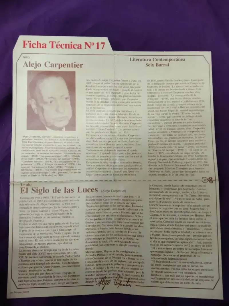 El siglo de las Luces de Alejo Carpentier - 2