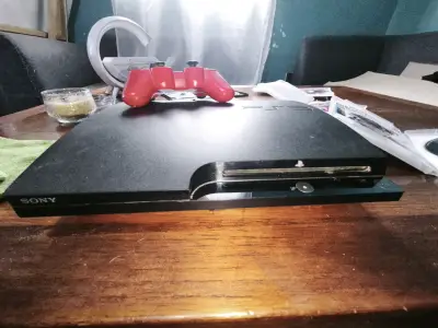 Consola Sony PlayStation 3 negra FAT - miniatura 1