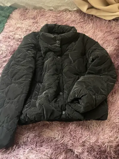 parka / chaqueta negra efecto grafito - miniatura 3