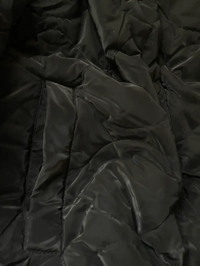 parka / chaqueta negra efecto grafito - 4