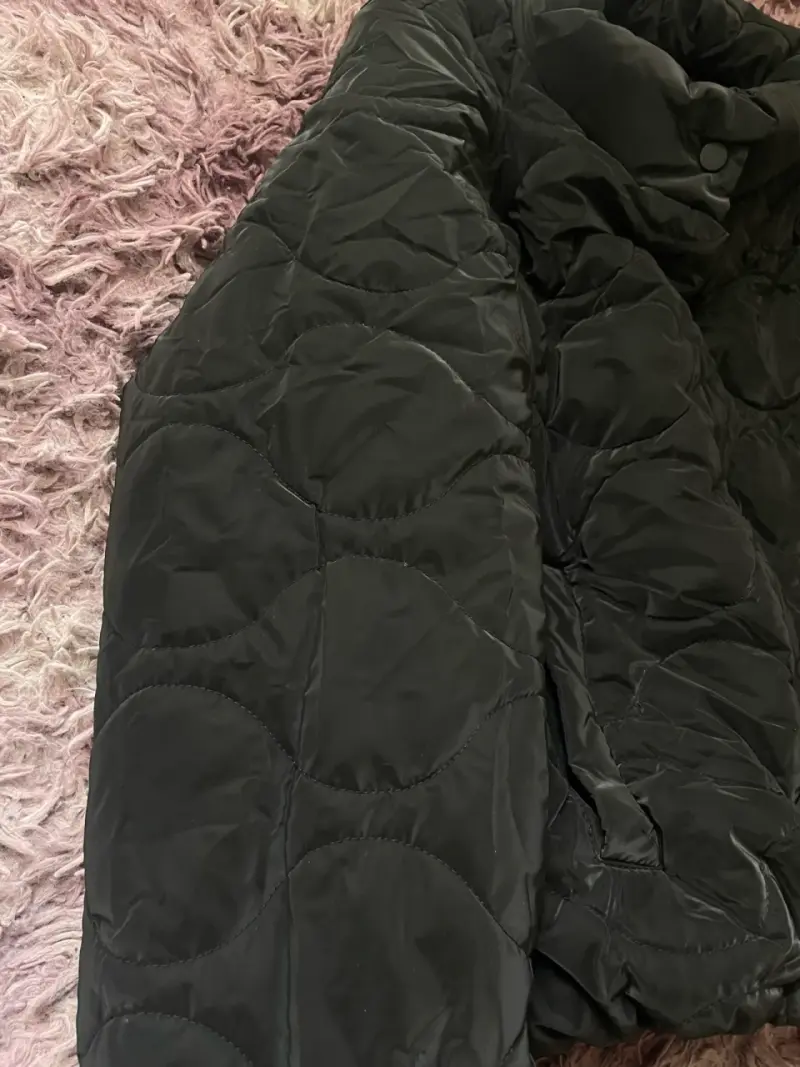 parka / chaqueta negra efecto grafito - 5