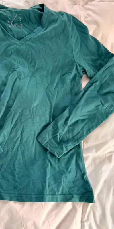 Polera verde manga larga - miniatura 2