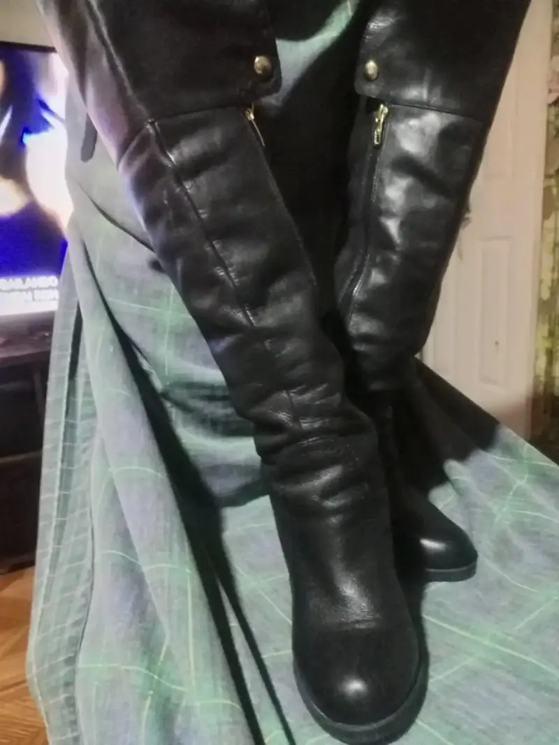 Botas negras de cuero altas - 2