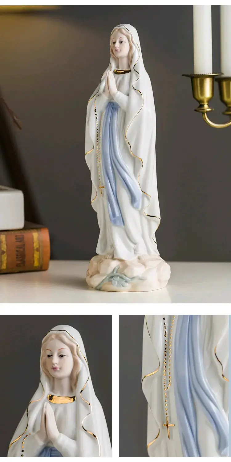 Figura Virgen María cerámica - 2