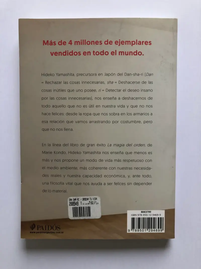 Libro Dan-Sha-Ri: Ordena tu vida - 2