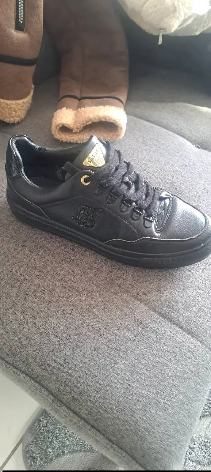 Zapatillas negras hombre sik silk - 4
