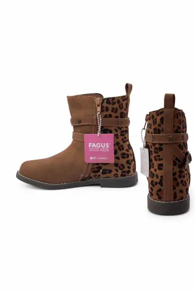 Botas café con estampado leopardo N*31 - miniatura 2