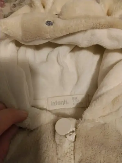 Enterito peluche bebé beige - miniatura 2