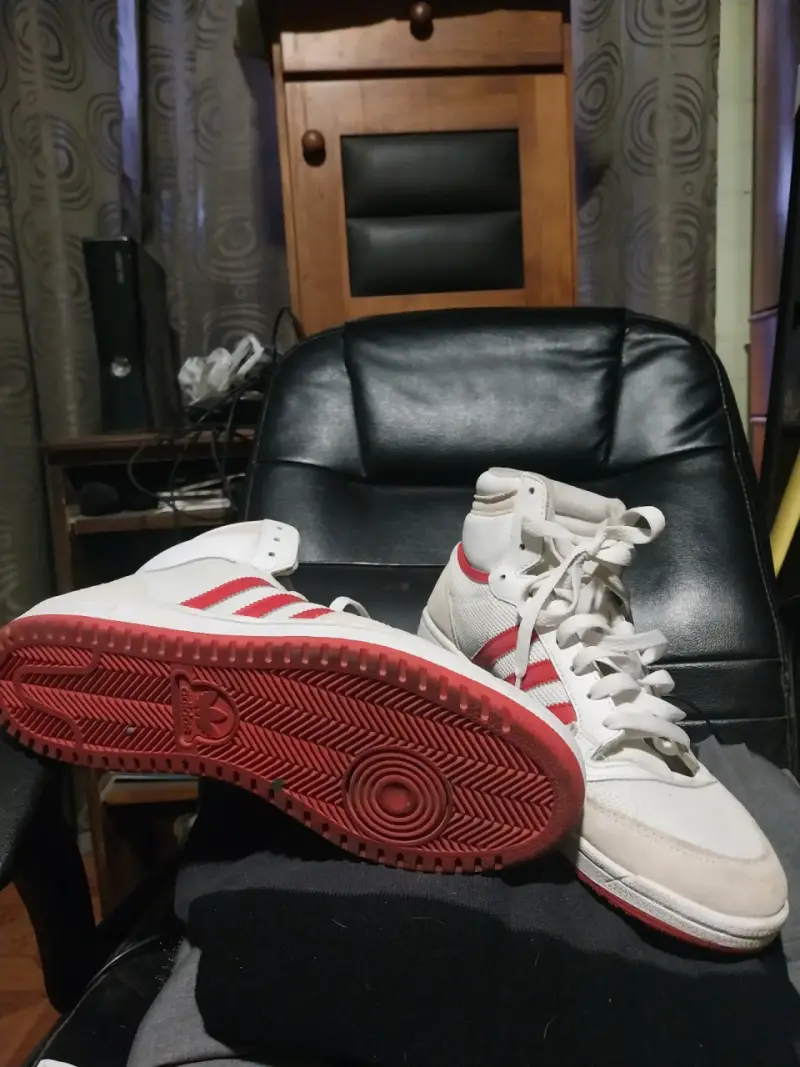 Zapatillas Adidas Top Ten, blanco y rojo - 2