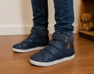 Zapatillas botines azul marino - miniatura 1