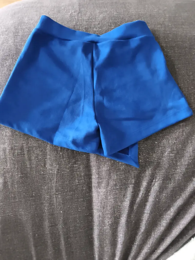 Falda Short corta azul - 3
