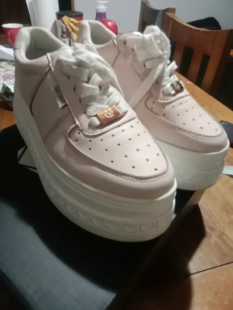 Zapatillas plataforma beige